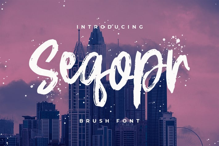 Seqopr - The Brush Font