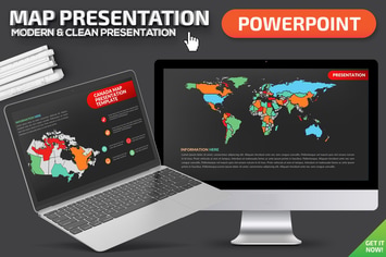 Map Powerpoint Presentation Template