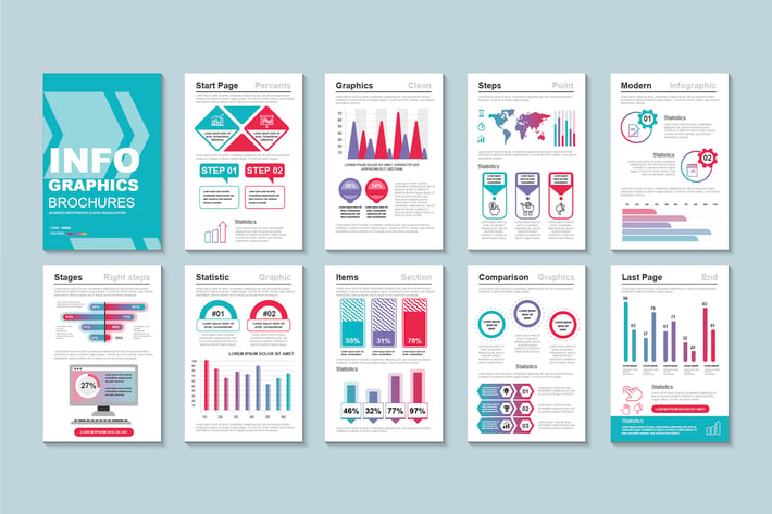 Business Infographic Brochure Design Template