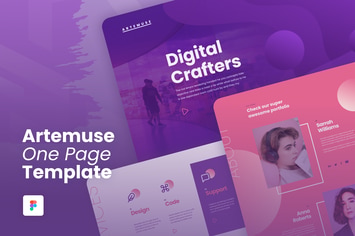 Artemuse - One Page Portfolio Template