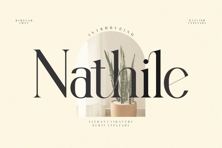Nathile Ligature Serif Typeface