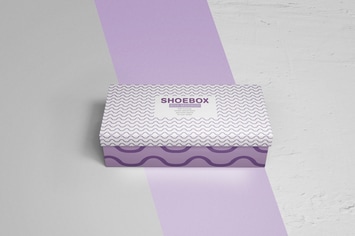 Paper Shoe Box Mockup
