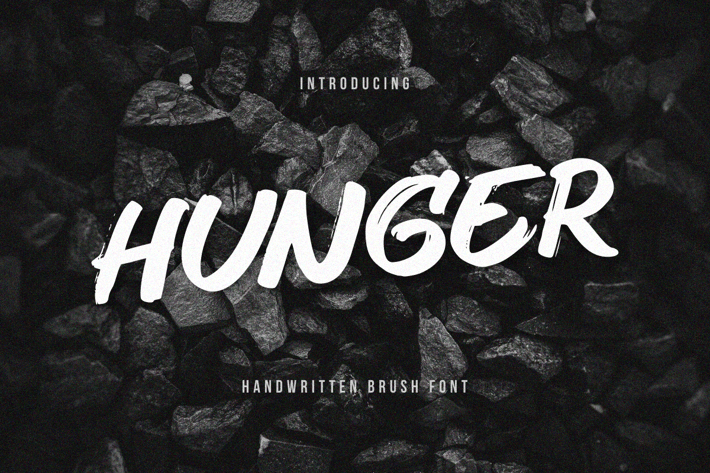Hunger - Handwritten Brush Font