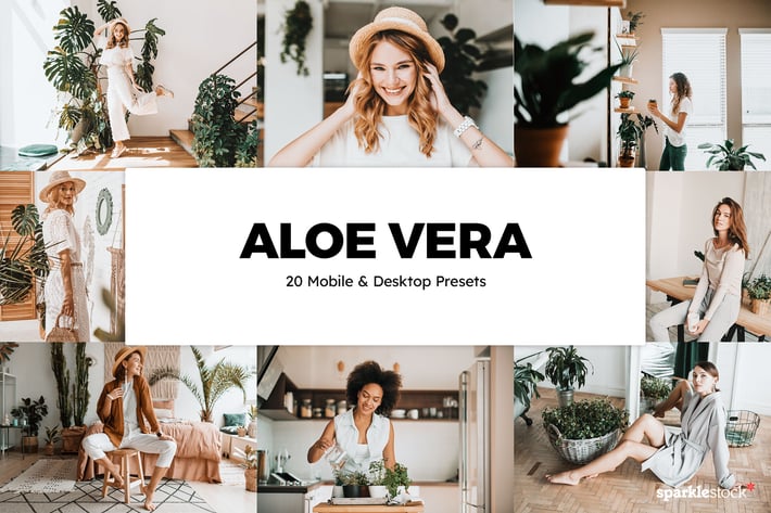 20 Aloe Vera Lightroom Presets & LUTs