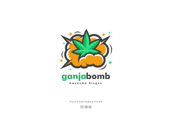 Ganja Bomb Color Logo
