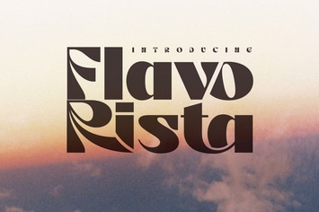 Flavo Rista - Bold Retro Deco Display