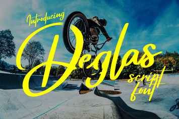 Deglas | Modern Script Font