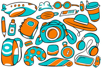 Travel Doodle Vector #01