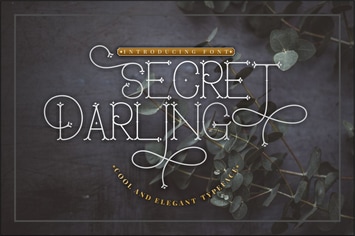Secret Darling - Classic Monoline Font
