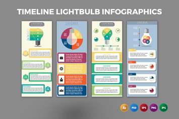 Timeline Lightbulb – Infographics Design