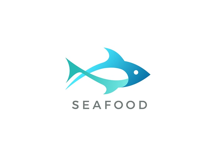 Tuna Fish Seafood Logo