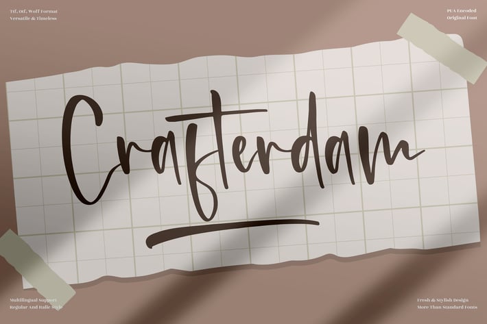 Crafterdam Handwritten Font