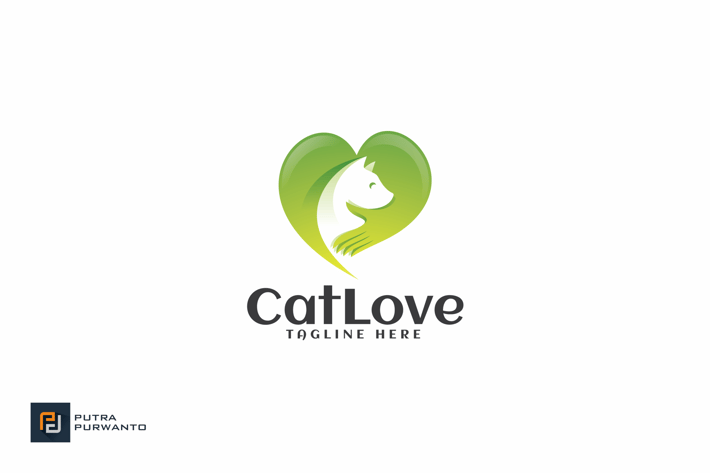 Cat Love - Logo Template