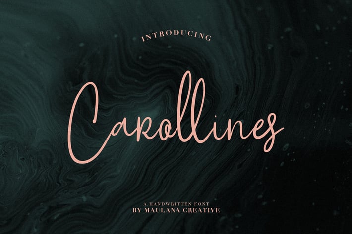 Carollines Script Font