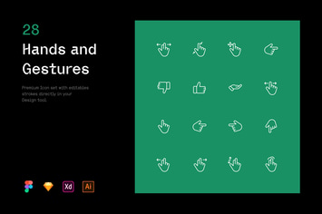 Hands and Gestures - Iconuioo