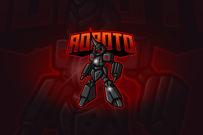 Roboto - Mascot & Esport Logo