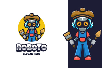 Roboto Logo Mascot