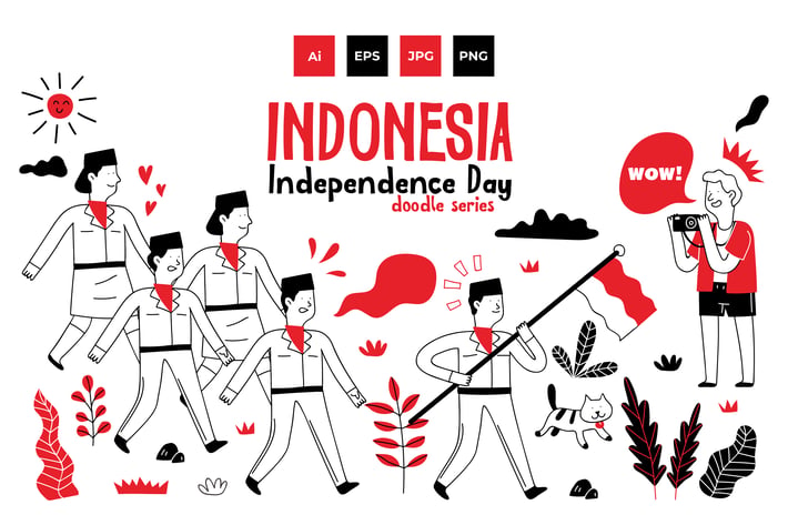  Indonesia Independence Day doodle series 2