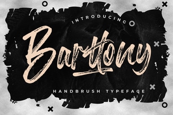 Barttony Handbrush Business Font