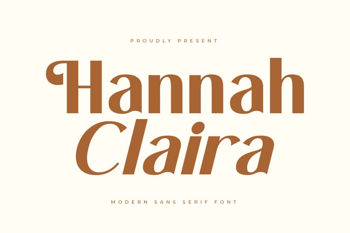Hannah Claira Modern Sans Serif Font