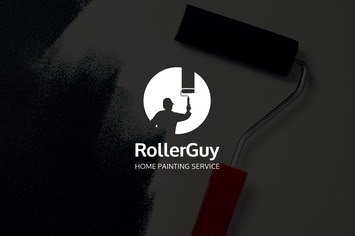 RollerGuy : Negative Space Paint Service Logo