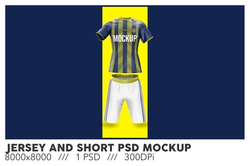 Jersey and Short PSD Mockup