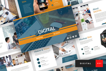 Digital - Digital Marketing PowerPoint Template