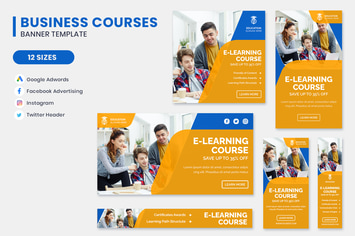 Business Courses Google Adwords Banner Template