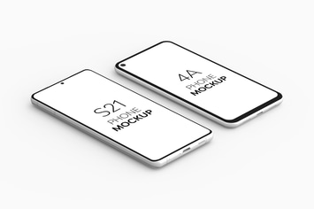 4A Phone & S21 Phone Mockup