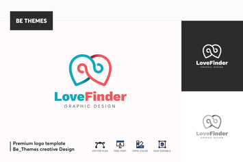 Love Finder Logo Template
