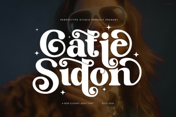 Catie Sidon Elegant Serif Font Typeface