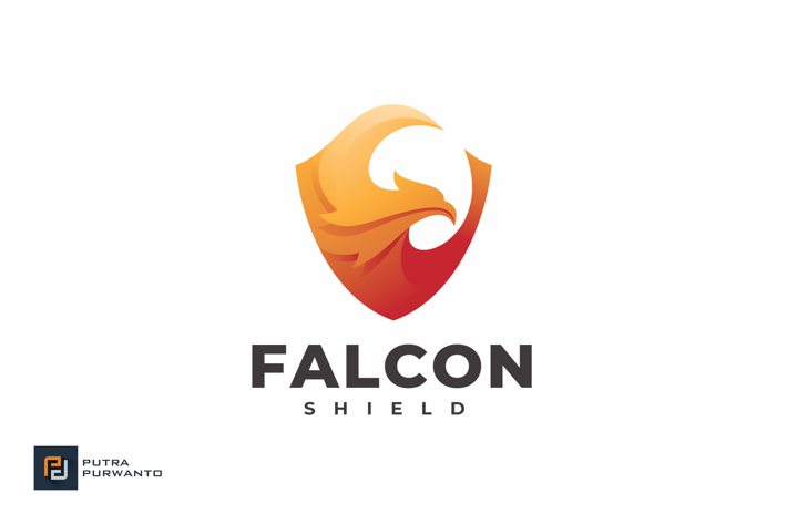 Falcon Shield - Logo Template