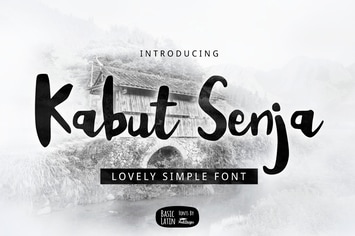 Kabut Senja Brush Font