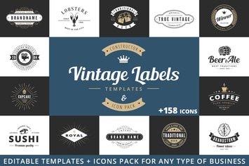 Vintage Labels Logo Constructor