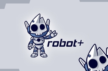 Cartoon Cute Skull Skeleton Robot Mascot Logo