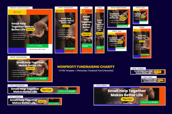 NonProfit Fundraising Charity Banners Ad