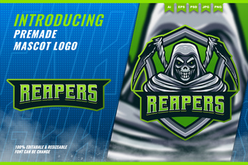 Reaper - Mascot Esport Logo Template