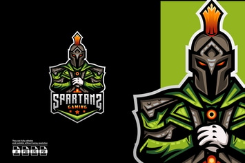 Spartan Esport Logo Template