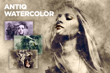 Antiq Watercolor CS3+ Photoshop Action