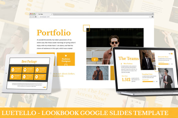 Luettello - Lookbook Google Slides Template