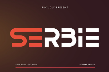 Serbie - Logo Font