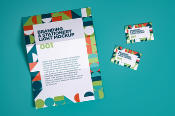 Branding & Stationery Light Mockup 001