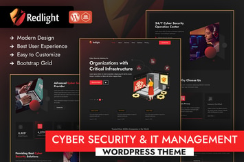 Redlight Cyber Security & IT Management WordPress 