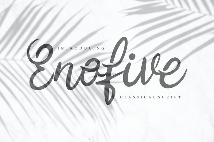 Enofive | Classical Script Font