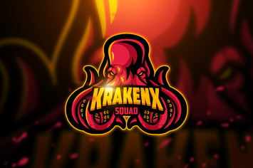 Krakenx - Mascot & Esport Logo