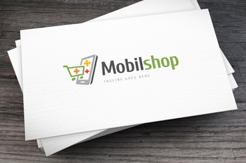 Mobil Shop Logo Template