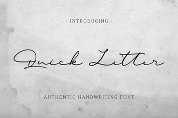 Quick Letter -  Authentic Handwritten