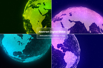 Abstract Digital Globe