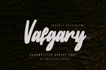 Vafgary - Handwritten Script Font