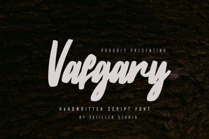Vafgary - Handwritten Script Font